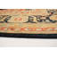 Tapis d’intérieur en laine bleu marine/crème 8 pi 10 po x 12 pi 1 po à la main one-of-kind-noué la 2010 ushak Vorti