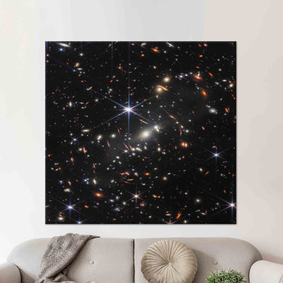 Stellar NASA First Deep Field Art Canvas For Bedroom Decor Featuring James Webb Artwork And Cosmic Landscape Poster On Decorative Canvas
