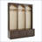 Arched Wooden Hall Tree with 8 Hooks and Drawers-4629176