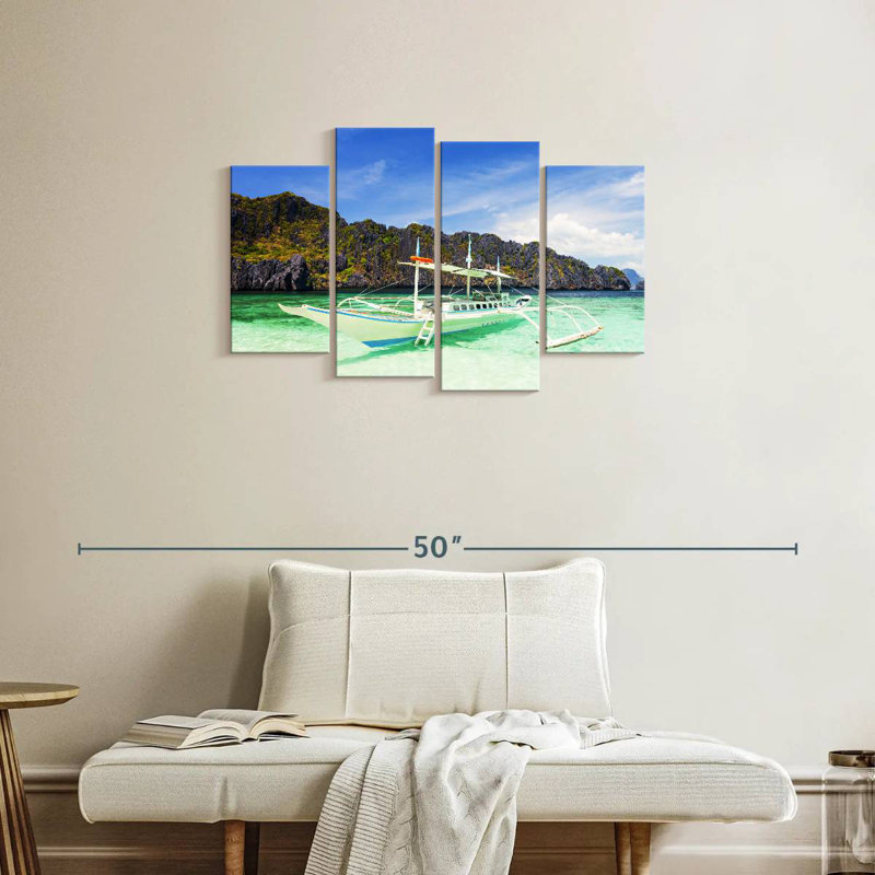 Mehar El Nido Boat, 22" H x 36" W