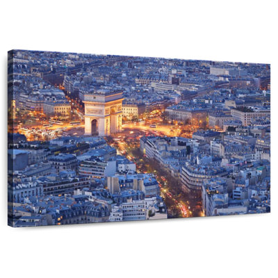 Arc De Triomphe At Twilight