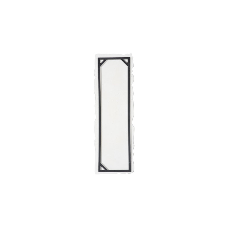 Drape Runner Wall Art, White Stone