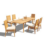 Outdoor 7 - Piece Teak Dining Set