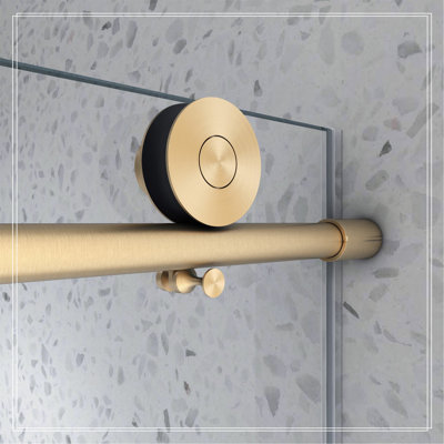 Frameless One Fixed And One Shifted Shower Door,70MM 304 Stainless Steel Large Pulleys With Adjustable Soft Closing Function,With Nano Easy Cleaning,Stick Explosion-Proof Menbrance