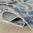 Ines Blue Machine Printed Washable Rug-119633563