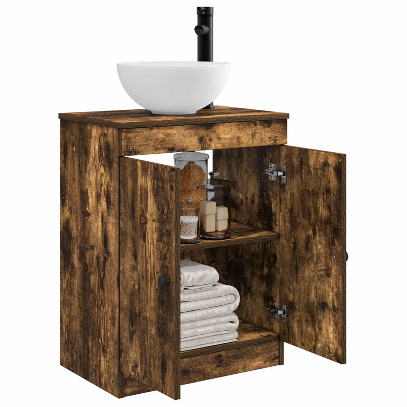 540 mm Bathroom Vanity, Smoked Oak