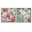 Crader - Ensemble de 2 collages carrés floraux-101844590-101844591