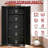 Ackron 72" Heavy-Duty Metal Garage Storage Cabinets with Lock& Adjustable Shelves ,Black Utility Cabinet for Garage, Office, Bathroom & Balcony