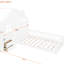 Lit simple blanc avec fenêtre, rangement de tiroir, douilles et support pour lit simple avec tiroirs de chevet, tablette-1170878150