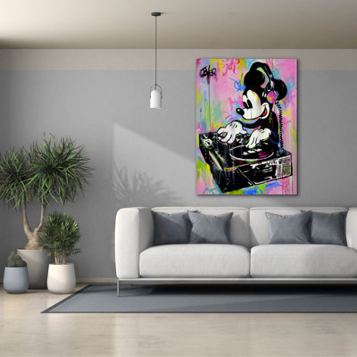 Art mural en métal «Trickyhr» par Loui Jover
