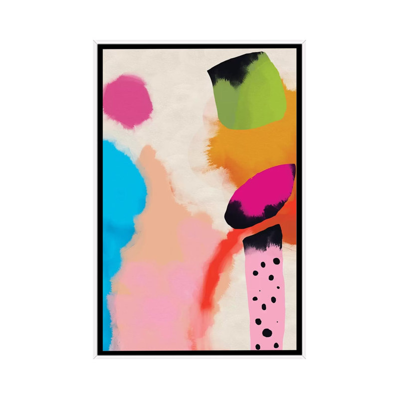 La vie en rose par Ana Rut Bré - impression d'art graphique, Aucun mat, H 26 po x l 18 po x 1,5 po, Toile blanche encadrée