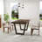 Dining Set Mid-Century Modern Wooden Table & Upholstered Chair Set For Home, Kitchen, Dining Room-247407585-247407587