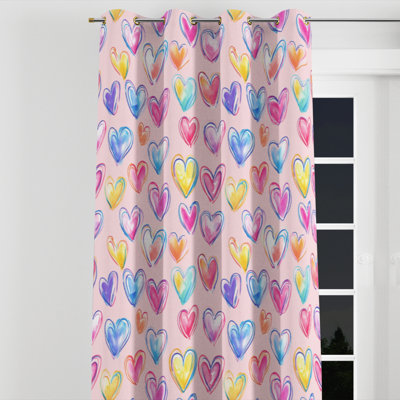 Teens Love Curtains for bedroom - Doodle Balbino Grommet Curtain - 1 Panel