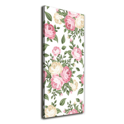 Roses 1 Piece Wrapped Canvas Wall Art