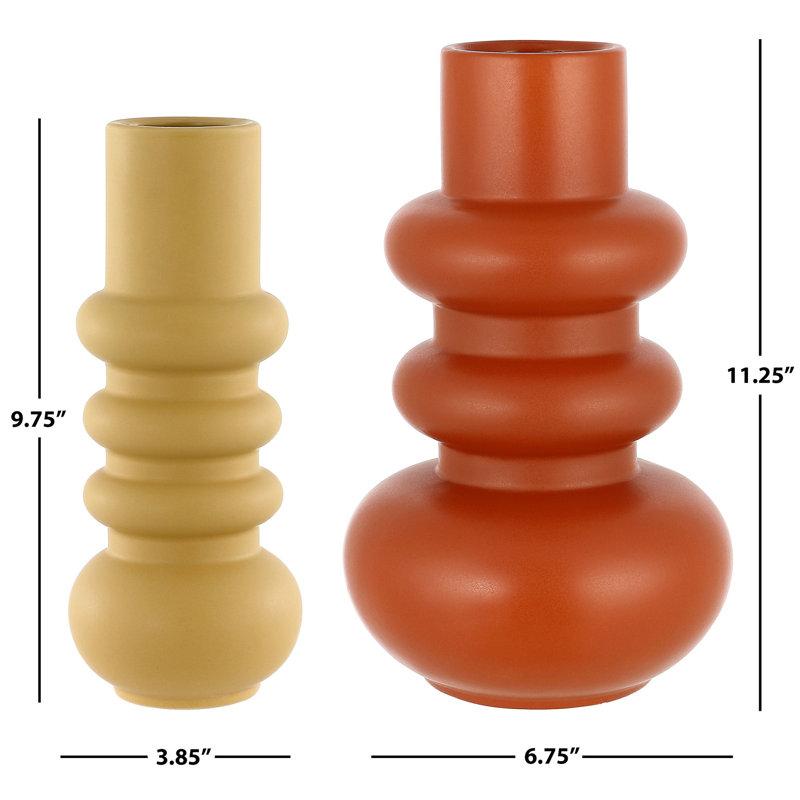 Kell 11.25'' Handmade Ceramic Table Vase