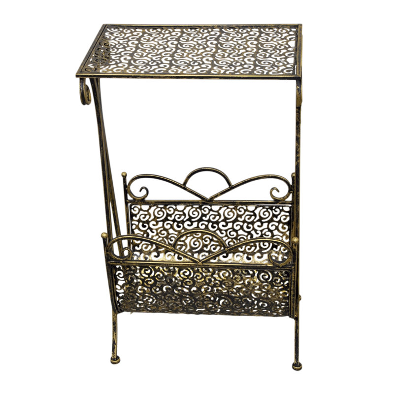 Metal Free Standing Magazine Rack