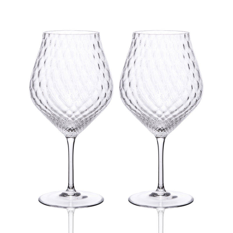 Phoebe Crystal Red Wine Glass, Clear