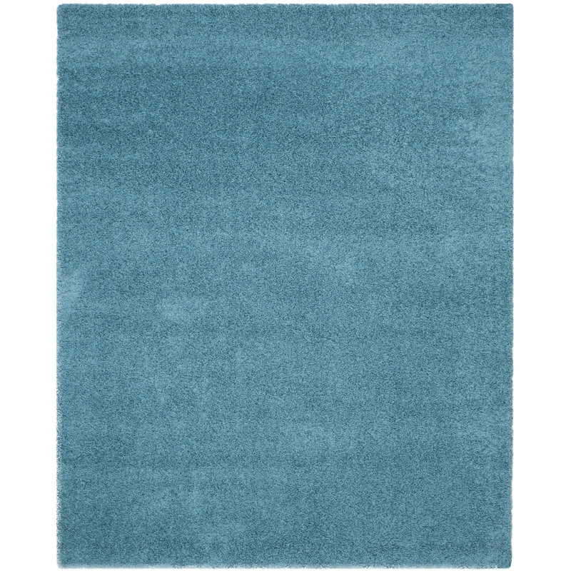 Tapis de couleur unie à poils longs Rizco Performance, Rectangle 9 pi x 12 pi