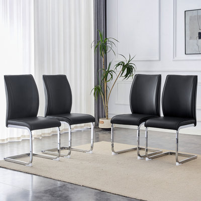Dining Chairs With Metal Legs, Kitchen Armless Side Chair For Home