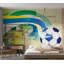 Murale pelez et collez de qualité supérieure - soccer abstrait-820374525