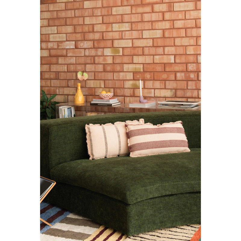 Color ON Lumbar Pillow Cover & Insert, Marsala