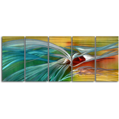 5 Piece Graphic Art on Metal