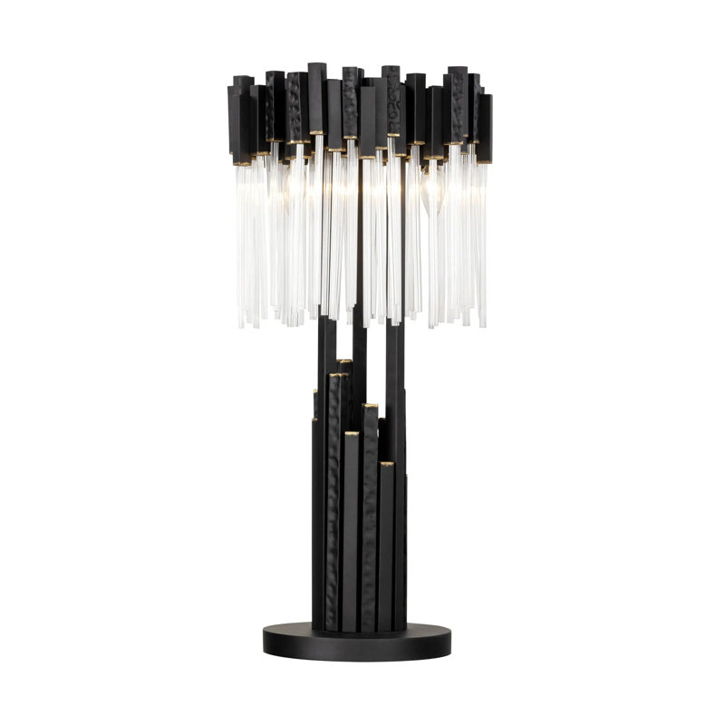 Lampe de table Matrix, Noir mat / or français
