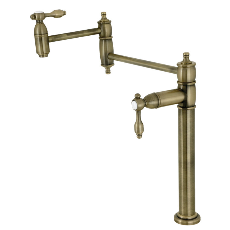 Robinet remplisseur Kingston, Laiton antique