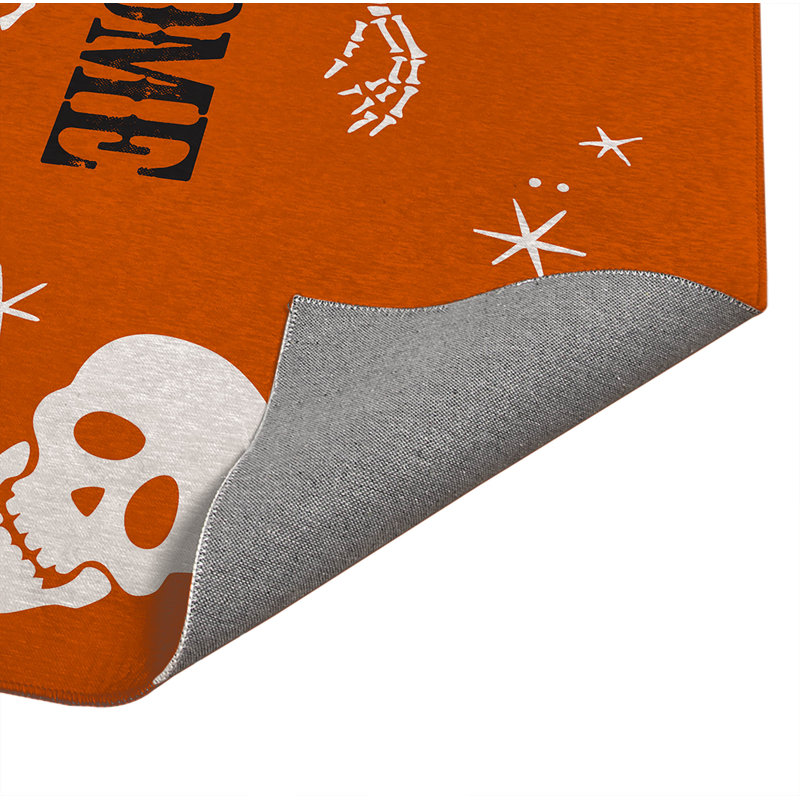 Tapis d'entrée antidérapant Skeleton, Orange, L 60 po x L 84 po