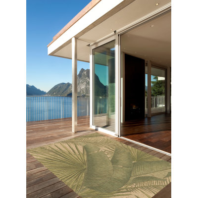 Aliyna Floral Vinyl Area Rug