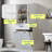 Bathroom Storage Cabinet With Two Laundry Baskets, A Cabinet With 1 Adjustable Shelf And 1 Drawer-65408082