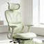 Chaise de bureau ergonomique avec repose-pieds rétractable et soutien lombaire dynamique-1454268002