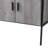 Grey Oak And Black 4-Door TV Stand