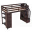 Lit mezzanine simple avec rangement - aucun sommier nécessaire, robuste et amp; Spacieux-1279185909