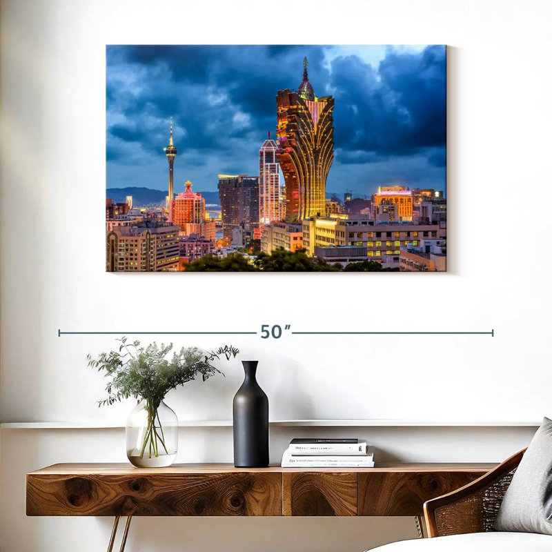 Macau, 26" H x 39" W