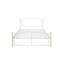 Lit en métal blanc avec esthétique contemporaine, construction robuste pour la durabilité, calme et stable, assemblage facile, aucun sommier requis, peut accueillir un matelas de 8 pouces ou plus, poids de 600 lb