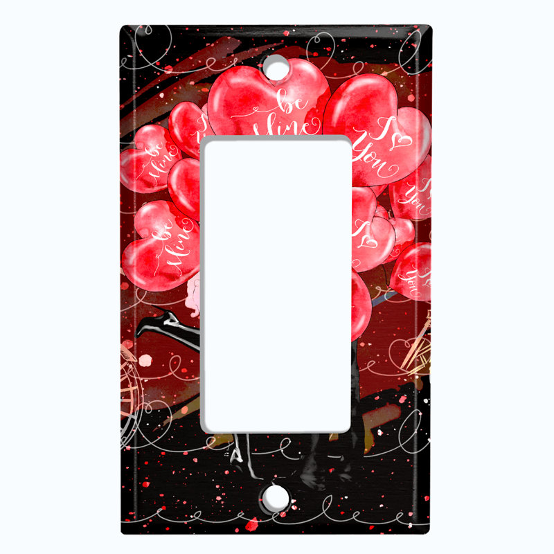 Patterned 1 - Gang Toggle Light Switch Standard Wall Plate