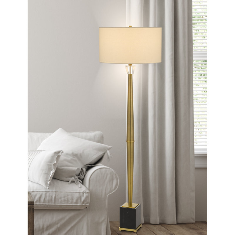 Yuseff 61.5'' Brushed Traditional Floor Lamp