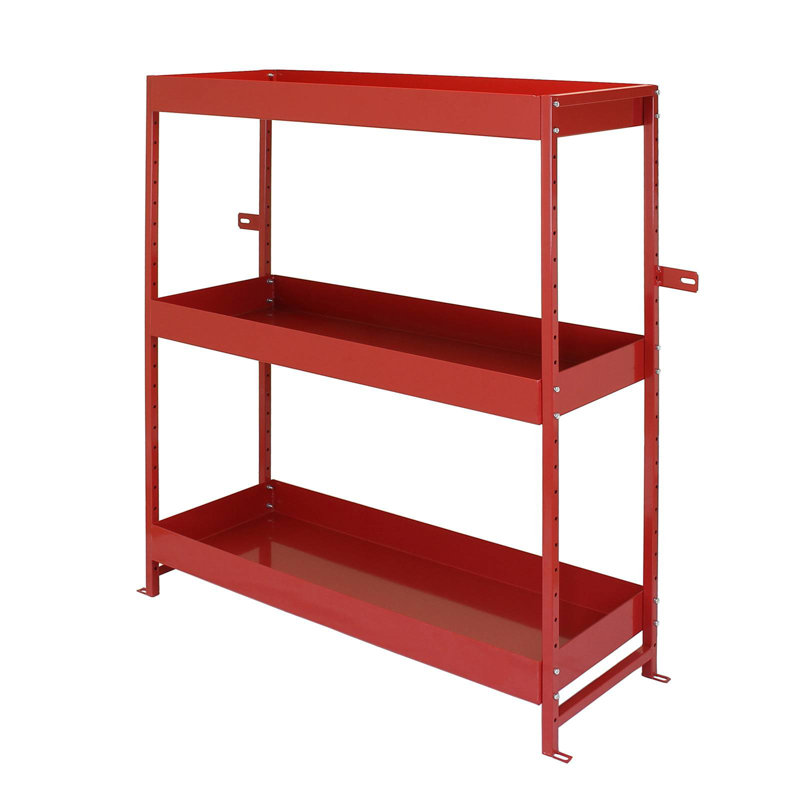 Castlewood 115cm W Steel Shelving Unit, Red