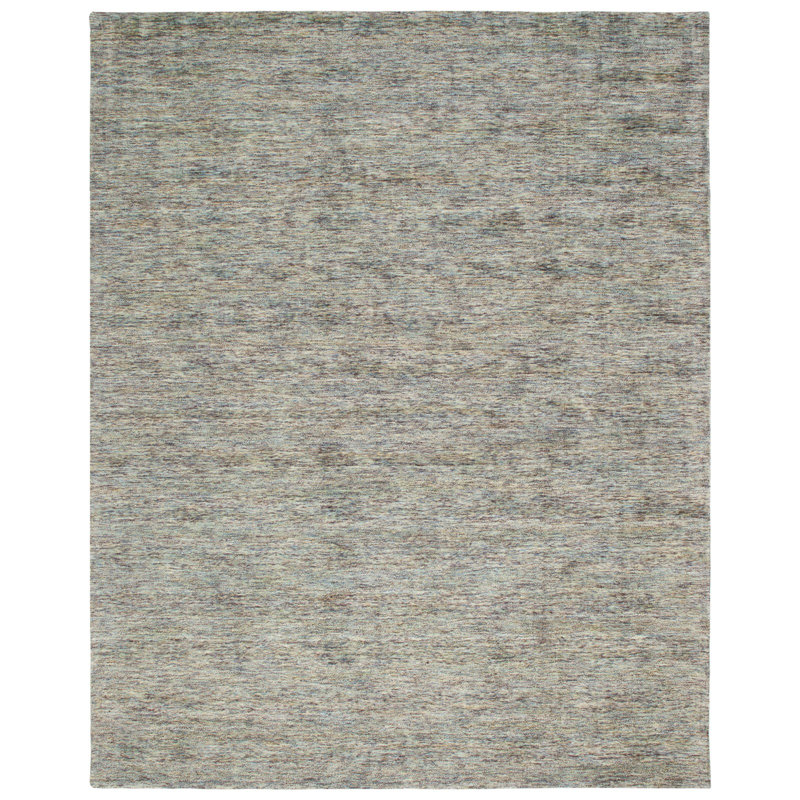 Mist Marl Area Rug in Gray, Rectangle 9'6" x 13'