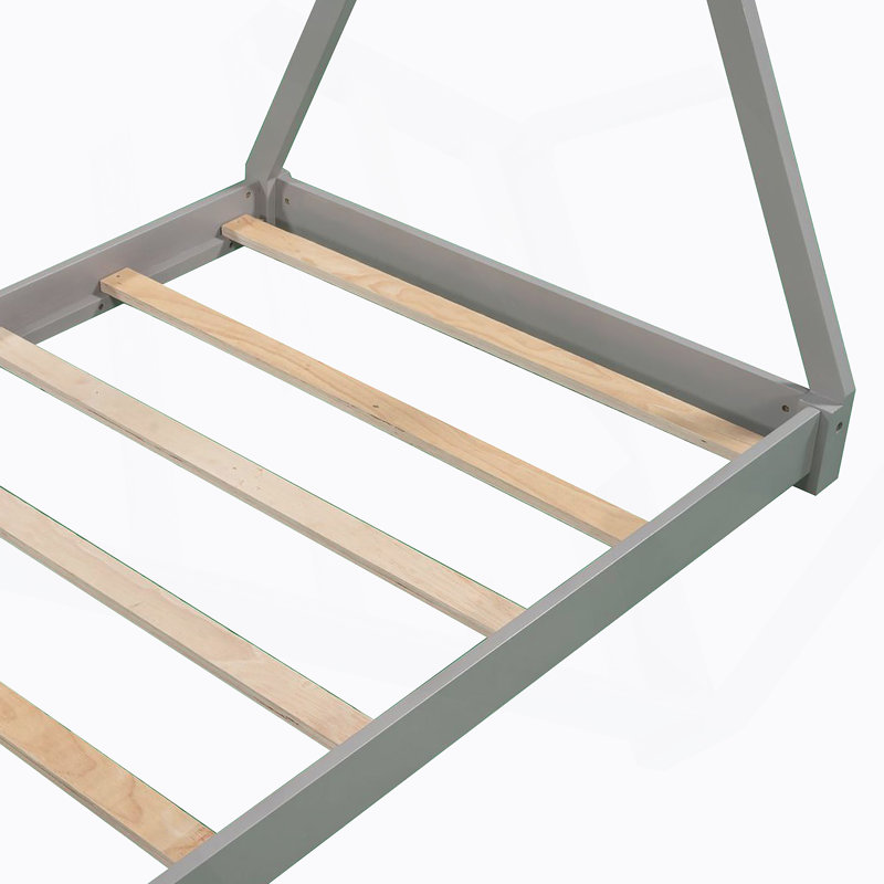 Lit plateforme House avec structure triangulaire