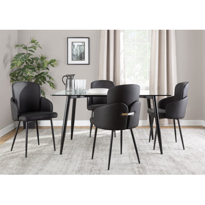 Chaise avec accoudoirs rembourrée Jaquavia