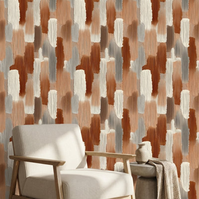 Abstract Pattern Wallpaper Modern Textured Wall Decor