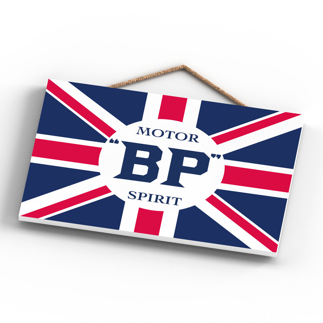 BP Spirit Vintage Retro Poster Design On Wooden Plaque