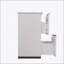 Meuble-lavabo cannelé de 30 po avec lavabo en céramique et tiroirs à fermeture en douceur pleine extension-490391457