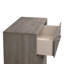 Commode de rangement contemporaine 1 tiroir 6 poignées en métal avec finition chêne gris