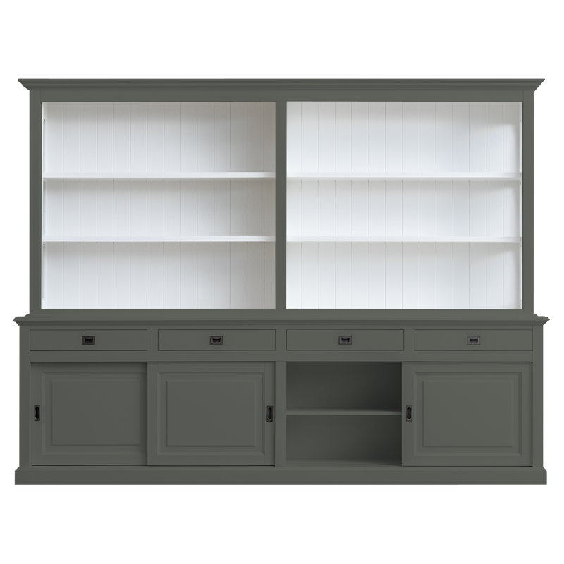 Bush Display Cabinet, Light Grey