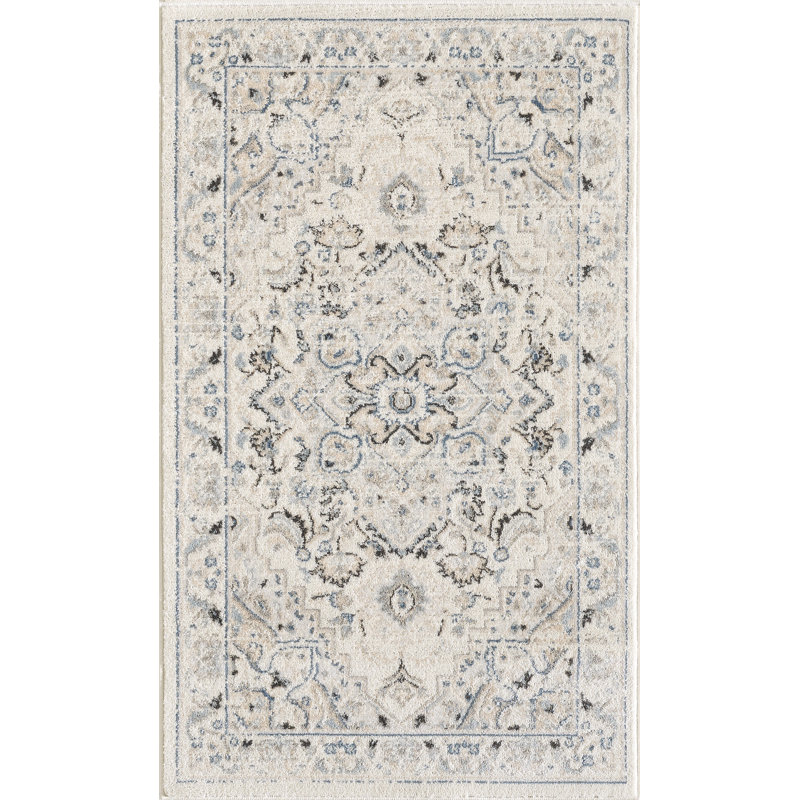 Izona Machine Woven Oriental Area Rug, Rectangle 3' x 5'