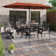 Bjartmar Rectangular 6 - Person 60'' Long Dining Set With Cushions And Umbrella