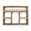 Tablette décorative en bois d'épinette 6 pièces Lansing